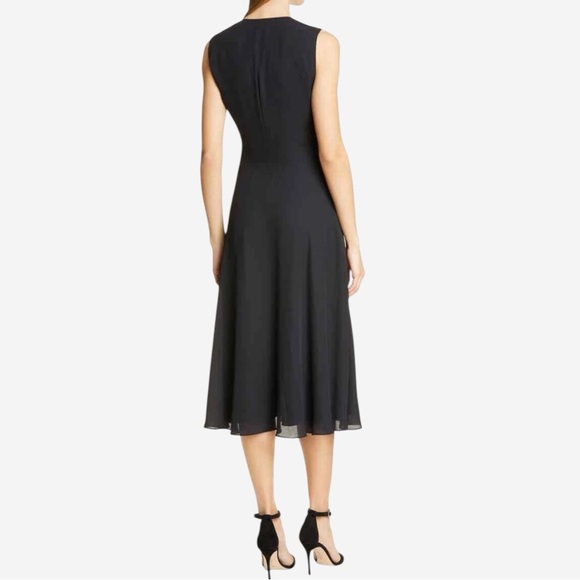 Ted Baker Ulna Magnificent Midi Dress Ted Size 4/US Size 10 Black Vibrant Floral - Picture 2 of 13